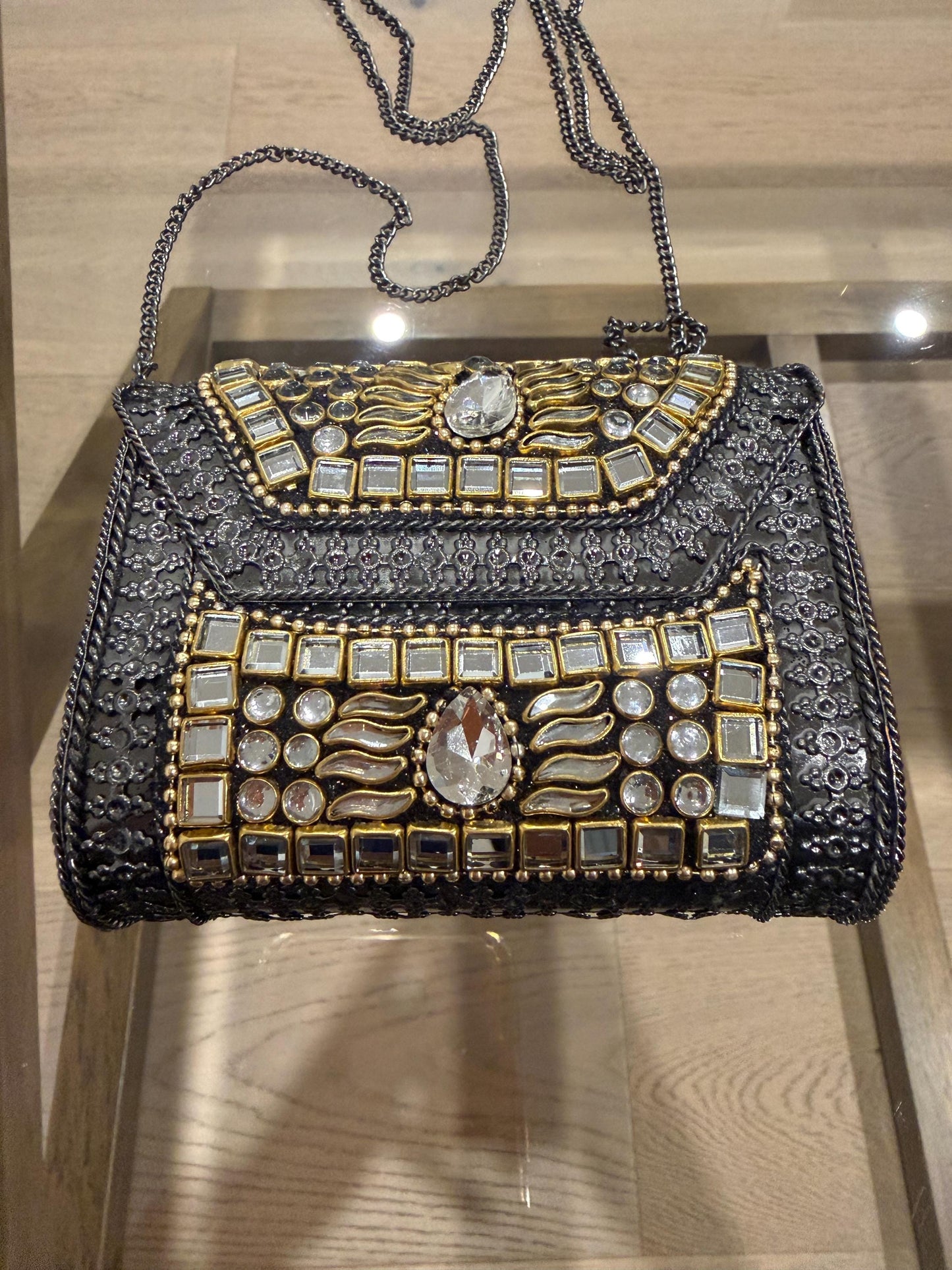 Black Metal Evening Clutch