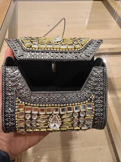 Black Metal Evening Clutch