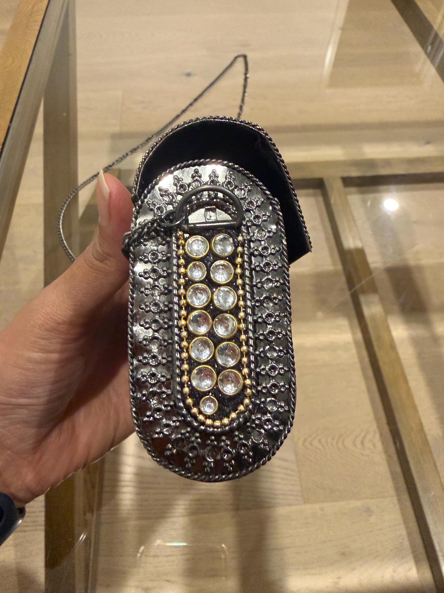 Black Metal Evening Clutch