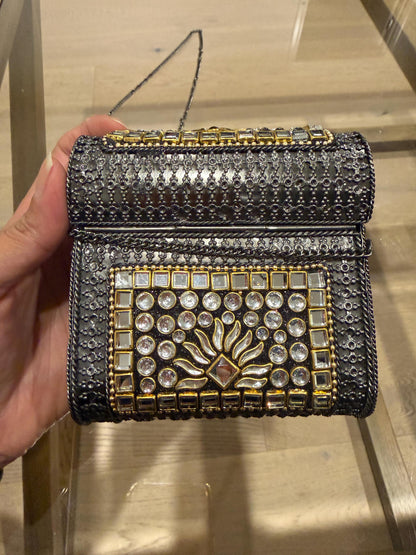 Black Metal Evening Clutch