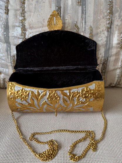 Vintage Barrel Clutch Bag