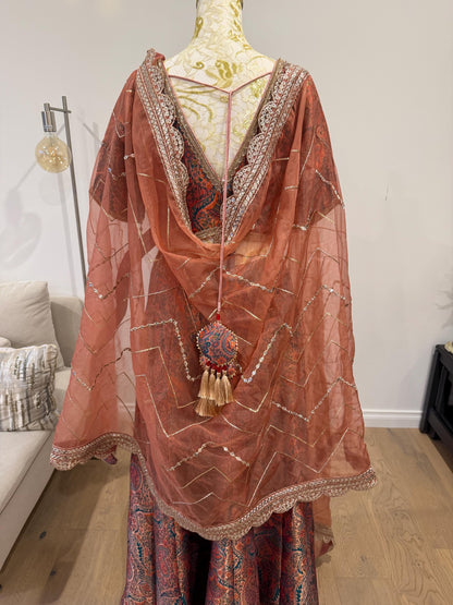 Brocade Silk Lehenga Set