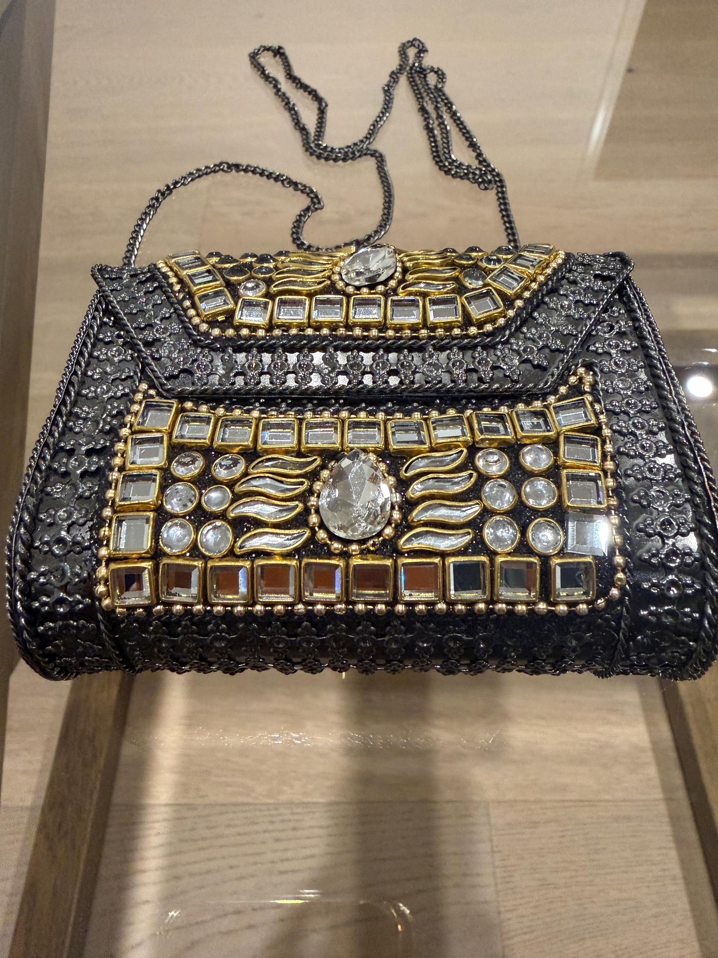 Black Metal Evening Clutch
