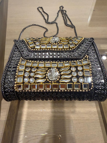Black Metal Evening Clutch