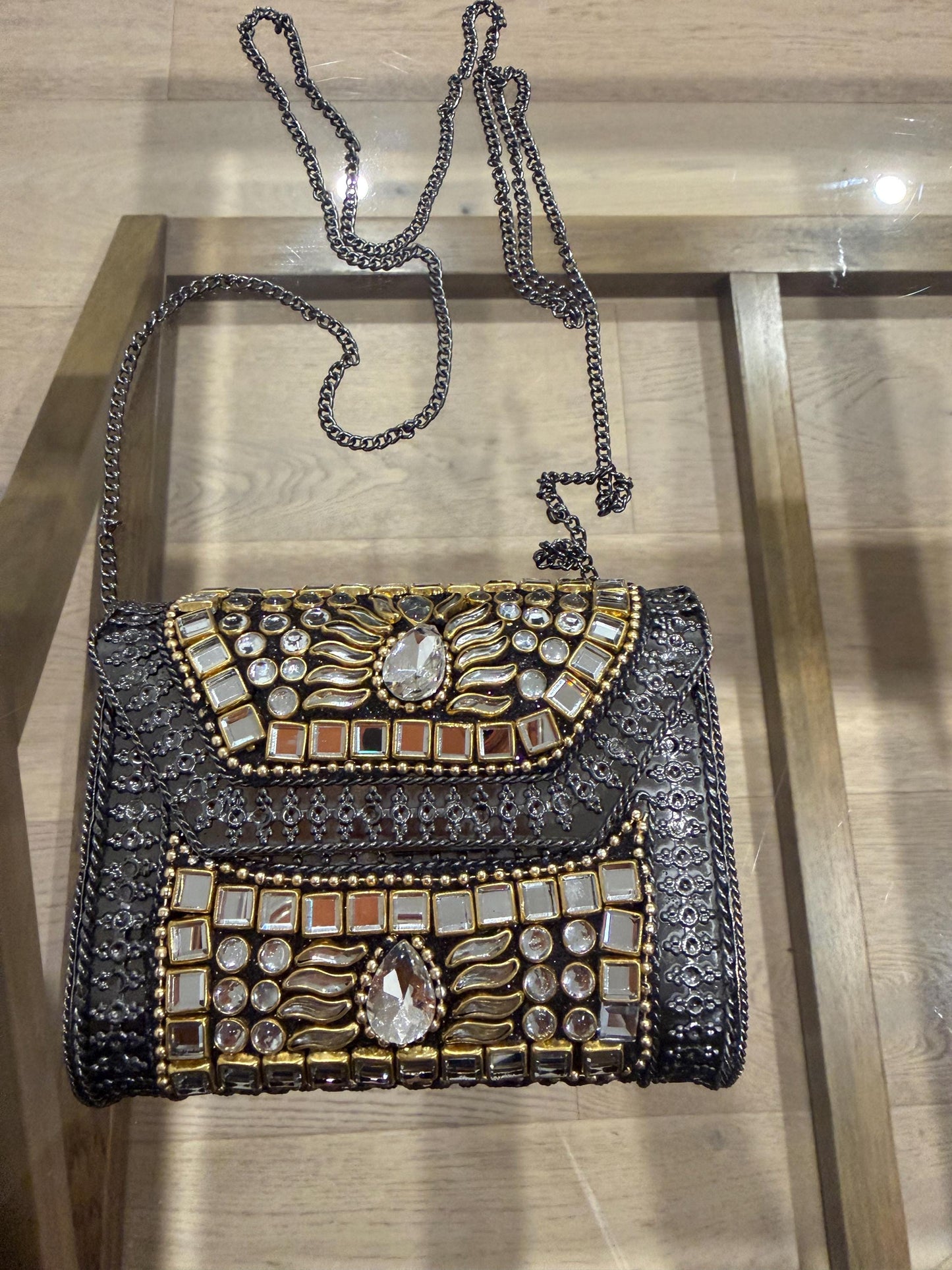 Black Metal Evening Clutch