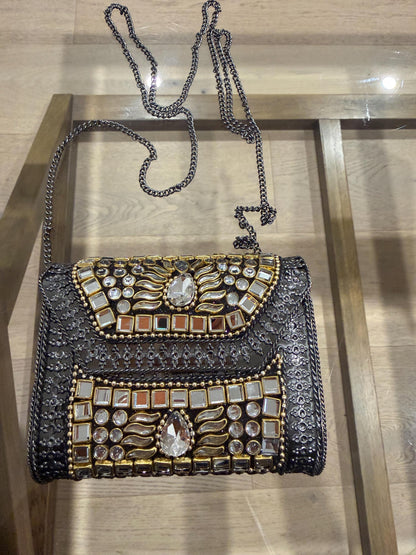 Black Metal Evening Clutch