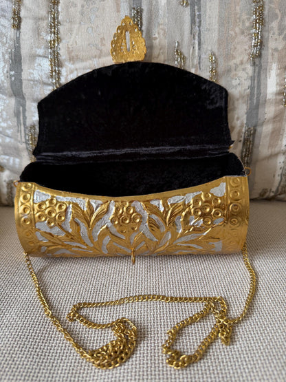 Vintage Barrel Clutch Bag