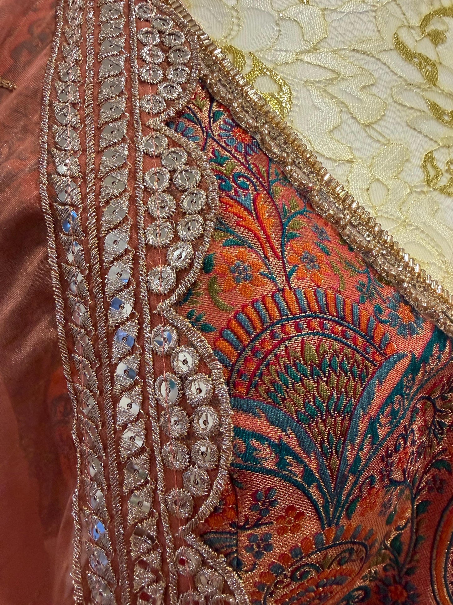 Brocade Silk Lehenga Set