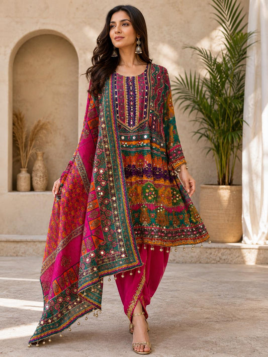 Pakistani Tulip Pants Suit Set