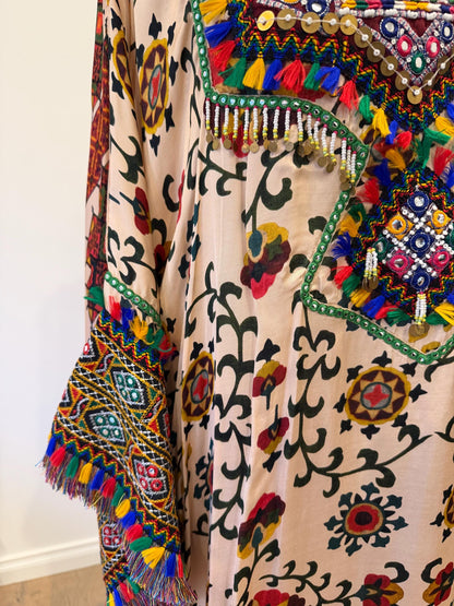 Boho Modal Satin Choga Set
